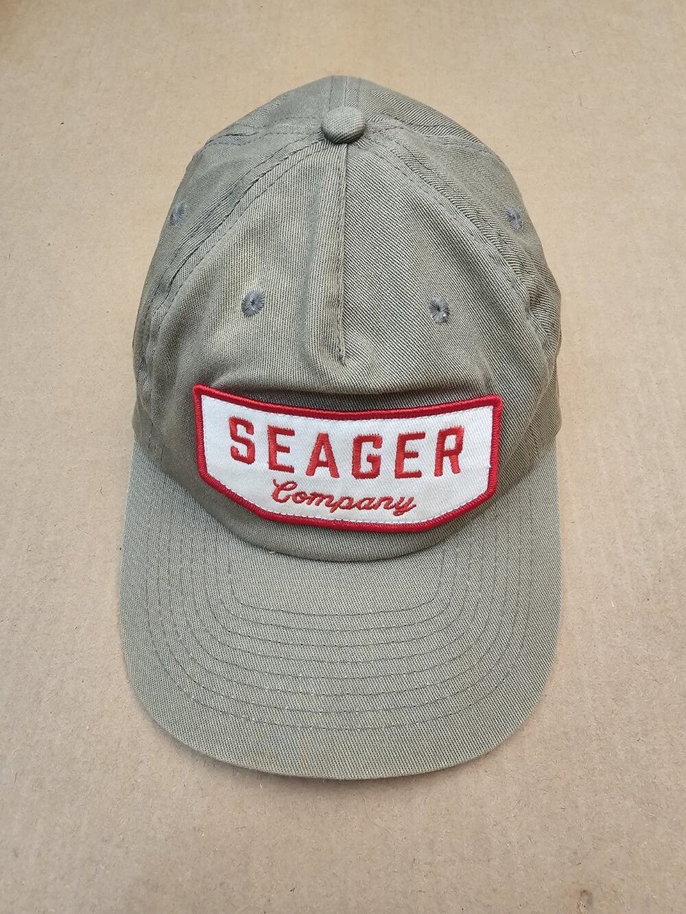 Seager Hat Cap Snap Back Mens One Size Blue Company Patch Twill Casual Logo